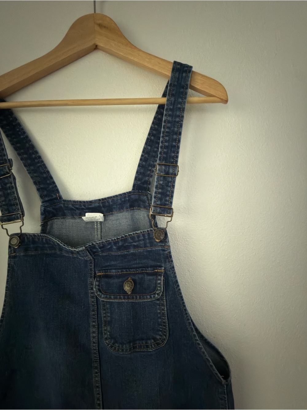 Soojun Vintage 90s Streetwear Large Stretch Denim Jean Overalls Blue Size L - Picture 9 of 14